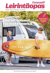 Leirintäopas kesä-talvi 5/2026-4/2027 : Suomen leirintäalueet ja matkaparkit