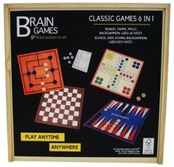 Brain Games : klassikkopelit 6 in 1 (lautapeli)
