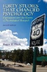 Forty Studies that Changed Psychology
