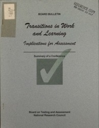 Transitions in Work and Learning - Implications for Assessment