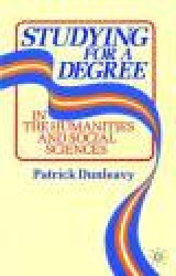 Studying for a Degree - In the Humanities and Social Sciences