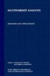 Multivariate Analysis - Methods and Applications