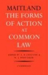 The Forms of Action at Common Law: A Course of Lectures