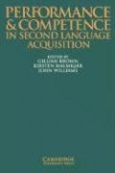 Performance and Competence in Second Language Acquisition