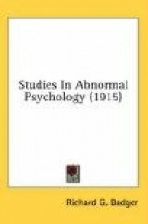 Studies in Abnormal Psychology (1915)