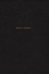 Nkjv, Reference Bible, Classic Verse-By-Verse, Center-Column, Leathersoft, Black, Red Letter Edition, Comfort Print