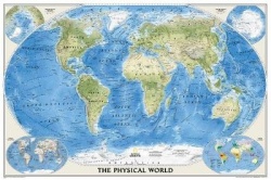 World Physical Map [Tubed] - Reference Maps