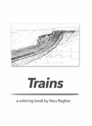 Trains - a coloring book