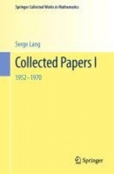 Collected Papers I : 1952-1970