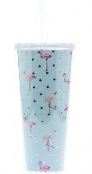 Tumbler: Flamingo - Trinkbecher im frischen Design: Flamingo