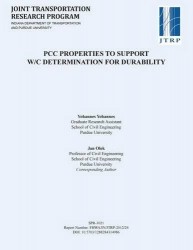 Pcc Properties to Support W/C Determination for Durability