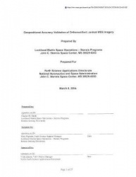 Geopositional Accuracy Validation of Orthorectified Landsat Mss Imagery