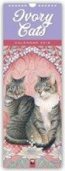 Ivory Cats slim calendar 2019 (Art Calendar)