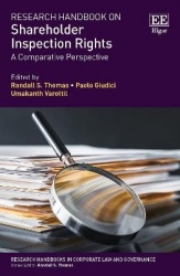 Research Handbook on Shareholder Inspection Righ - A Comparative Perspective