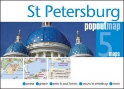 St Petersburg PopOut Map