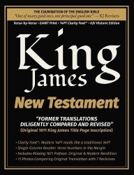 King James New Testament - Diligently Compared and Revised - Verse-by-Verse - GIANT Print - 14PT Clarity Font - KJV Historic Edi