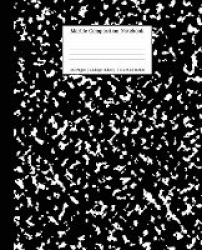 Marble Composition Notebook College Ruled - Black Marble Notebooks, School Supplies, Notebooks for School