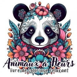 Animaux à Fleurs - 40 illustrations florales en forme d'animaux pour la détente et l'évasion