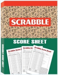 Scrabble Score Sheet - Scrabble Game Record Book, Scrabble Score Keeper, Scrabble Score Pad for 2 players