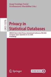 Privacy in Statistical Databases - UNESCO Chair in Data Privacy, International Conference, PSD 2020, Tarragona, Spain, September