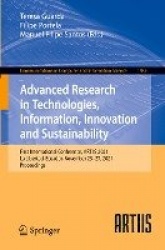 Advanced Research in Technologies, Information, Innovation and Sustainability : First International Conference, ARTIIS