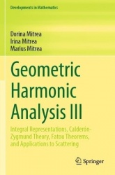 Geometric Harmonic Analysis III - Integral Representations, Calderón-Zygmund Theory, Fatou Theorems, and Applications to Scatter