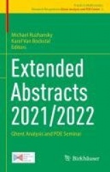 Extended Abstracts 2021/2022 - Ghent Analysis and PDE Seminar