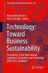 Technology: Toward Business Sustainability - Proceedings of the International Conference on Business and Technology (ICBT2023), 