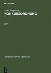 Konkursordnung - Groβkommentar. §§ 1 - 42, Register