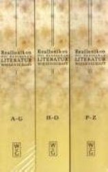 Reallexikon der deutschen Literaturwissenschaft - Neubearbeitung des Reallexikons der deutschen Literaturgeschichte. Bd. I: A - 