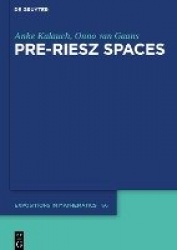 Pre-Riesz Spaces