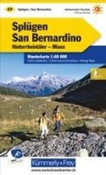 Splügen-San Bernardino, Hinterrheintäler, Misox Wanderkarte nr. 27