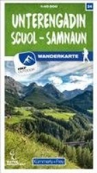 Unterengadin / Scuol - Samnaun 24 Wanderkarte 1:40 000 matt laminiert