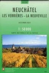 Swisstopo 1 : 50 000 Neuchâtel Les Verrières - La Neuveville