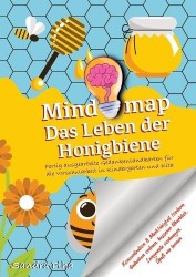 KitaFix-Mindmap Das Leben der Honigbiene  (Fertig ausgearbeitete Gedankenlandkarten für die Vorschularbeit in Kindergarten und K