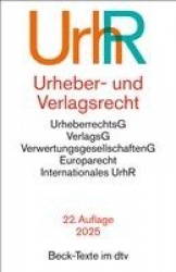 Urheber- und Verlagsrecht. UrhR