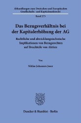 Das Bezugsverhältnis bei der Kapitalerhöhung der AG