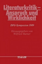 Literaturkritik - Anspruch und Wirklichkeit - DFG-Symposion 1989