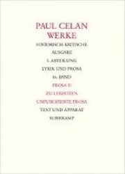 Prosa II. Materialien zu Band 15. Prosa im Nachlass