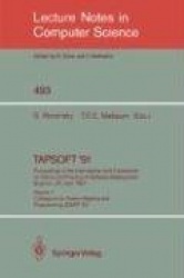 TAPSOFT '91: Proceedings of the International Joint Conference on Theory and Practice of Software Development, Brighton,