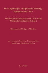 Register der Beiträger / Mitteiler - Supplement: 1867-1871