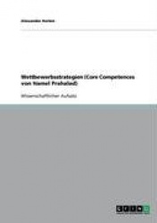 Wettbewerbsstrategien (Core Competences von Hamel Prahalad)