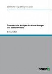 OEkonomische Analyse der Auswirkungen des Bosman-Urteils