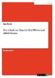 Der subjektive Sinn bei Max Weber und Alfred Schutz
