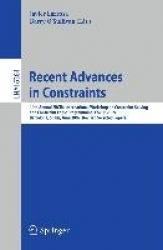 Recent Advances in Constraints - 14th Annual ERCIM International Workshop on Constraint Solving and Constraint Logic Programming