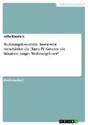 Wohnungslosenhilfe. Inwieweit verschärfen die Hartz IV Gesetze die Situation junger Wohnungsloser?