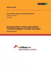 Rechtsstaatliche Verfahrensgrundsatze. Verhaltnismassigkeit formeller Schranken