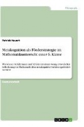Metakognition ALS F rderstrategie Im Mathematikunterricht Einer 6. Klasse