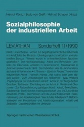 Sozialphilosophie der industriellen Arbeit