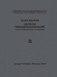 Deutsche Verfassungsgeschichte von den Anfängen bis ins 14. Jahrhundert